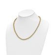 14KT Yellow Gold 18-inch 3.5MM Byzantine Link Necklace Hot on Sale