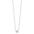 Sterling Silver Cubic Zirconia 18-inch Star Necklace on Sale