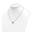 14KT Yellow Gold 18-inch Butterfly Necklace For Cheap