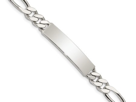 Sterling Silver 8.5-inch 7MM ID Figaro Bracelet For Cheap