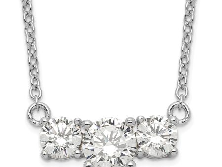 Sterling Silver Cubic Zirconia 16.5-inch Lobster Clasp Necklace Supply