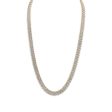 Luxe Layers 1 CTW Diamond Cuban Link 24-inch Chain in Yellow Gold Plated Sterling Silver, sub_class:SC2519-Gold Plated Silver Chain For Discount