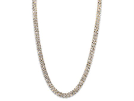 Luxe Layers 1 CTW Diamond Cuban Link 24-inch Chain in Yellow Gold Plated Sterling Silver, sub_class:SC2519-Gold Plated Silver Chain For Discount