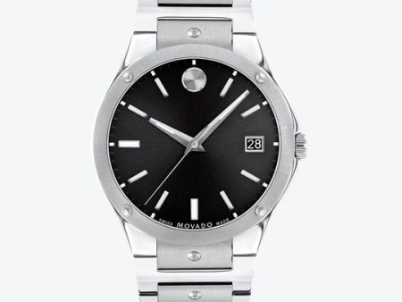 Movado SE with 41MM Black Sunray Dial and Stainless Steel Bracelet. 0607541 Online now