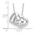 Triple Heart Sterling Silver 18-inch Lobster Necklace For Cheap