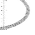 Luxe Layers 1 CTW Diamond Cuban Link 24-inch Chain in Rhodium Plated Sterling Silver Online Sale