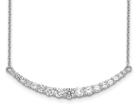 Sterling Silver Cubic Zirconia 18-inch Necklace Online Hot Sale