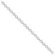 Sterling Silver Cubic Zirconia 7-inch Infinity Bracelet Online Sale