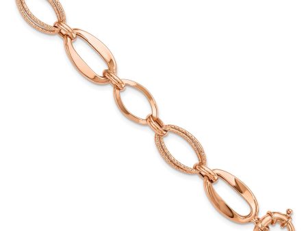 10KT Rose Gold 7.5-inch Bracelet Supply