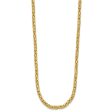 14KT Yellow Gold 18-inch 3.5MM Byzantine Link Necklace Hot on Sale