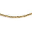 14KT Yellow Gold 18-inch 3.5MM Byzantine Link Necklace Hot on Sale