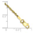 10KT Yellow Gold 8-inch 1.8MM Lobster Clasp Diamond-cut Rope Extra-Light Bracelet Online