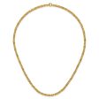 14KT Yellow Gold 18-inch 3.5MM Byzantine Link Necklace Hot on Sale