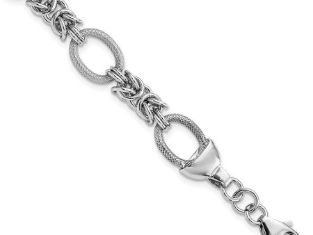 Sterling Silver 7.5-inch Lobster Clasp Fancy Bracelet Supply