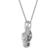 LoveSong 1 10 CTW Diamond Fashion Musical Note 18-inch Pendant in 10KT White Gold Discount