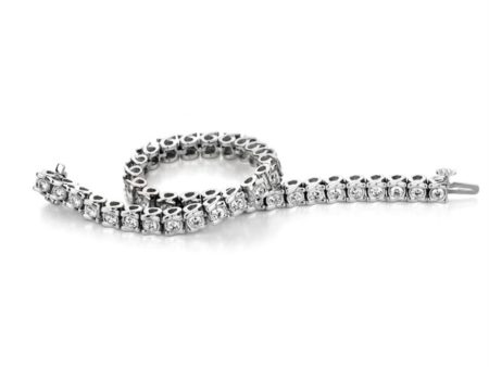 1 2 CTW Diamond 7-inch Tennis Bracelet in 10KT White Gold Online Sale