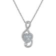 LoveSong 1 10 CTW Diamond Fashion Musical Note 18-inch Pendant in 10KT White Gold Discount