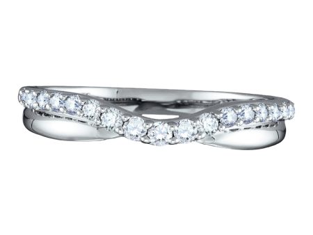 1 10 CTW Diamond Ring in 14KT White Gold Online Hot Sale