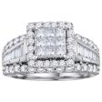 2 CTW Diamond Engagement Ring in 10KT White Gold Online