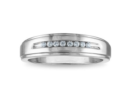 1 10 CTW Diamond Wedding Ring in 10KT White Gold Online now