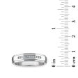 1 10 CTW Diamond Wedding Geometric Channel Set Ring in 10KT White Gold Online Hot Sale