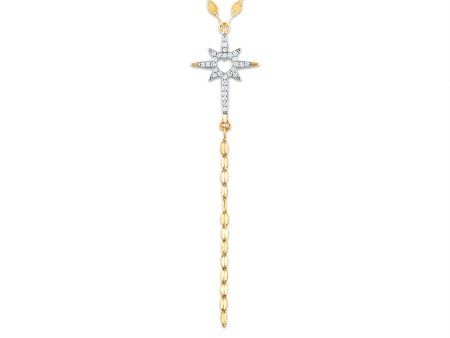 1 10 CTW Diamond Star Necklace in 10KT Yellow Gold Online Hot Sale