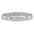 1 2 CTW Diamond 8.5-inch Bracelet in Sterling Silver Cheap