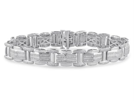 1 2 CTW Diamond 8.5-inch Bracelet in Sterling Silver Cheap