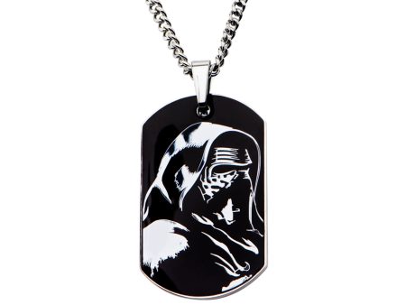 Stainless Steel 22-inch Dog Tag Star Wars Kylo Ren Pendant Sale