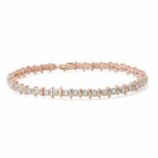 1 2 CTW Diamond 7-inch Tennis Bracelet in 10KT Rose Gold Discount