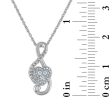 LoveSong 1 10 CTW Diamond Fashion Musical Note 18-inch Pendant in 10KT White Gold Discount