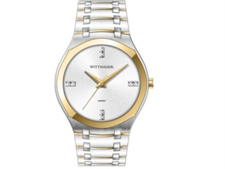 Wittnauer with 42MM Silvertone Round Dial Stainless Steel Watch Band. WN3086 on Sale