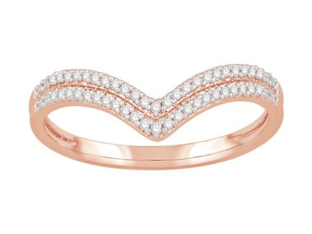 1 10 CTW Diamond Tiara Crown Ring in 10KT Rose Gold Discount